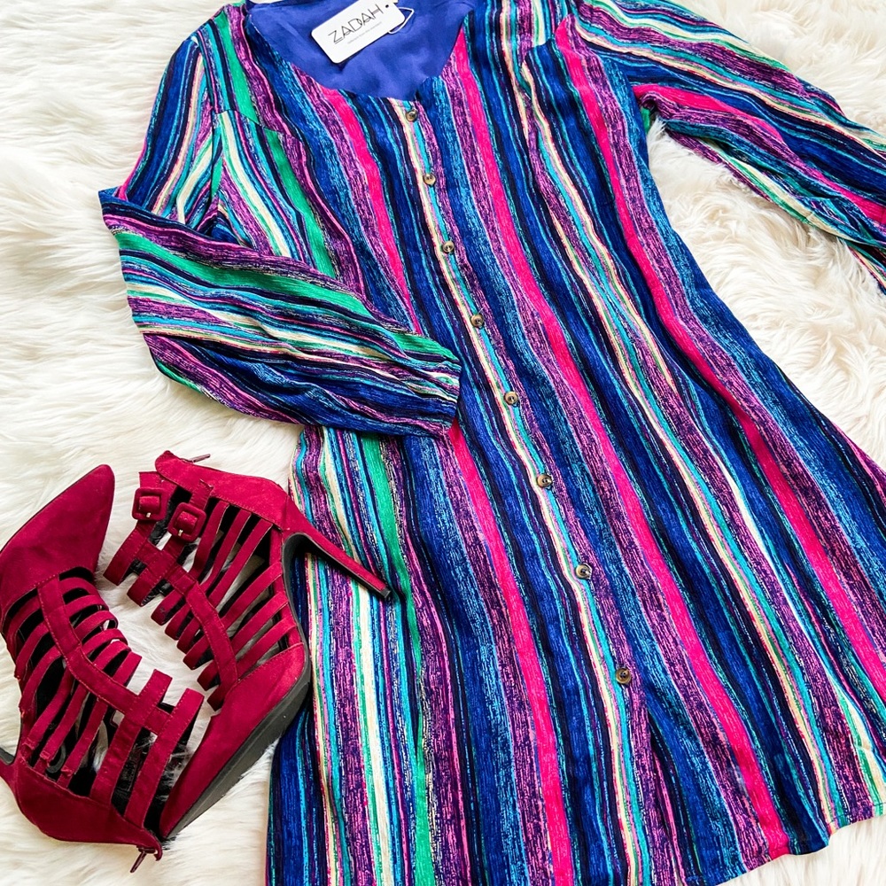 Vintage Style Shirt Dress - Picture 5 of 5